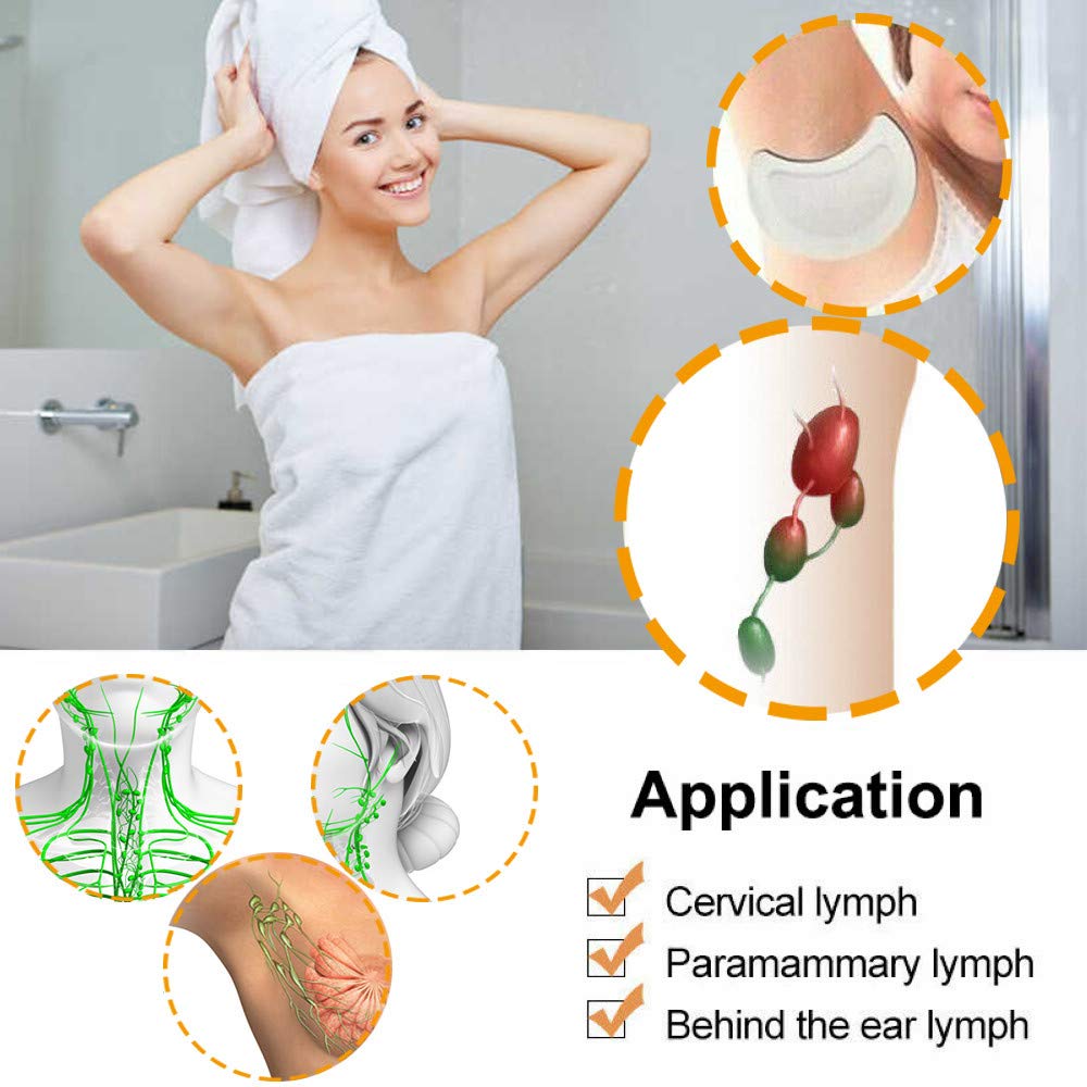 LAVELA 10 Pcs Lymphatic Drainage Patch Herbal Lymph Care Patch Lymph Node Patch Lymphatic Massage