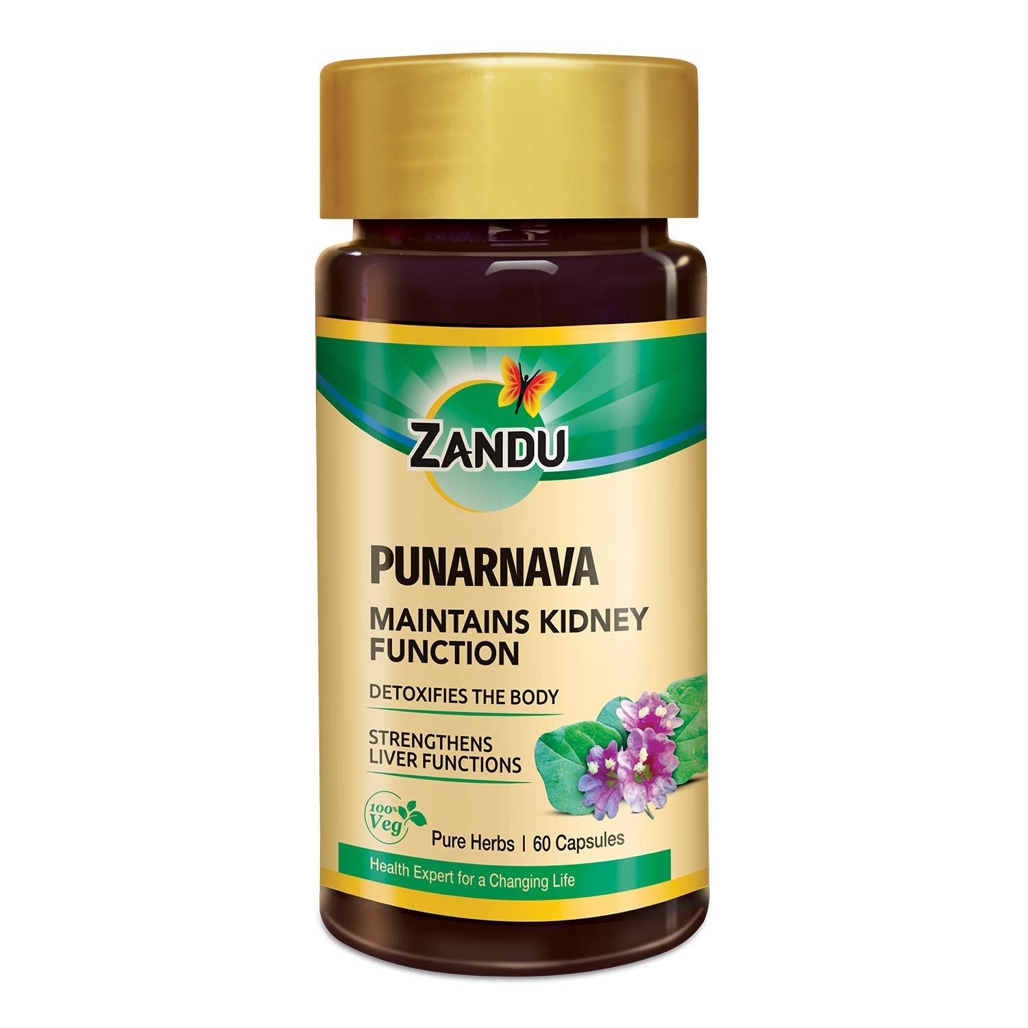 Zandu Punarnava Capsules, With Goodness Of Natural Punarnava Extract Known For Good Gut Health & For Healthy Appetite, Helps For