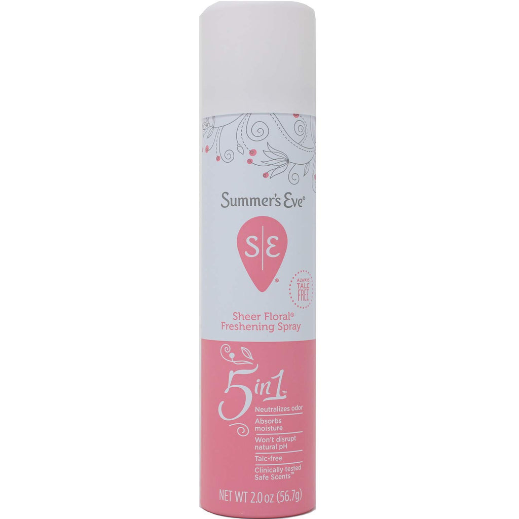 Summers Eve Freshening Spray 2 Ounce Sheer Floral (59ml) (2 Pack)