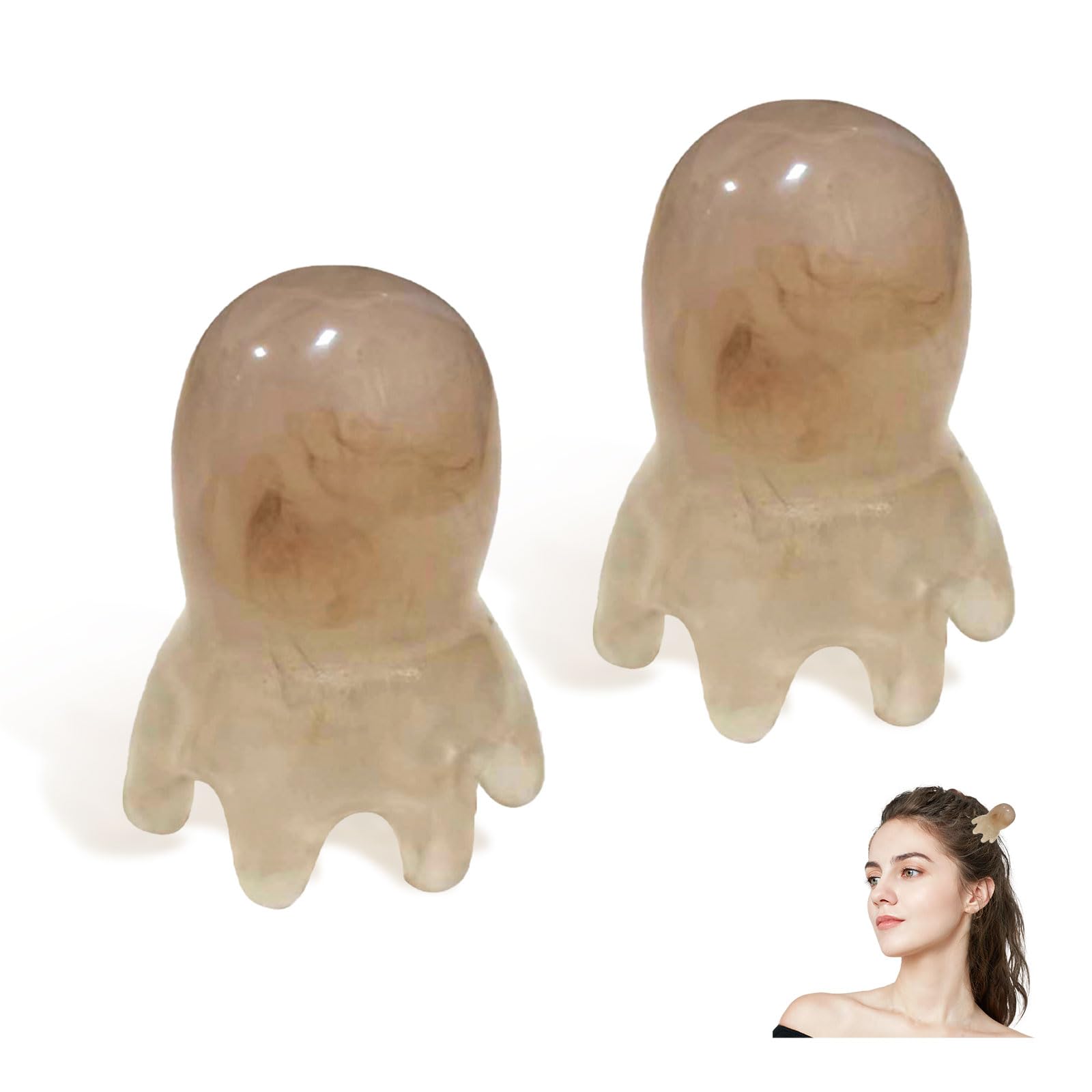 NIIIYTYB 2Pcs Head Massage Tools - Scalp Massager & Acupressure Massager for Deep Relaxation