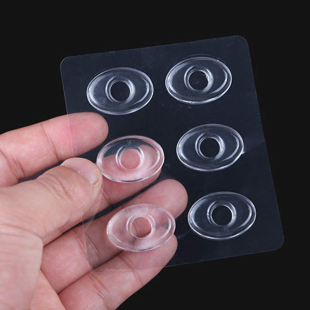 36 Pieces Clear Gel Oval Foot Corn Rings Gel Cushions Pads Caps Gel Oval Foot Corn Rings Gel Cushions Pads Caps Remover Shoes St