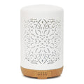 Earnest Living Essential Oil Diffuser White Ceramic Diffuser 250 ml Timers Night Lights and Auto Off Function Home Office Humidi
