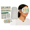 Jern Diy Slumber Party Sleep Eye Mask Kit  Includes 10 White Eye Masks, 2 Sticker Sheets, 4 Sheets Rhinestone Stickers & 1 Acry