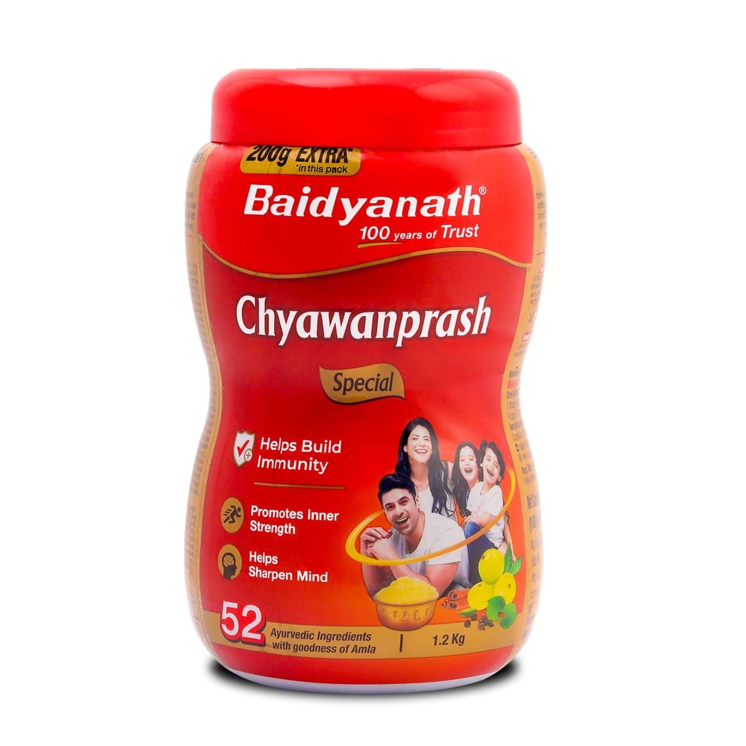 Baidyanath Chyawanprash Special1.2 Kg | Enriched With 52 Essential Herbs & Minerals | Excellent Immunity Enhancer | Energy & St