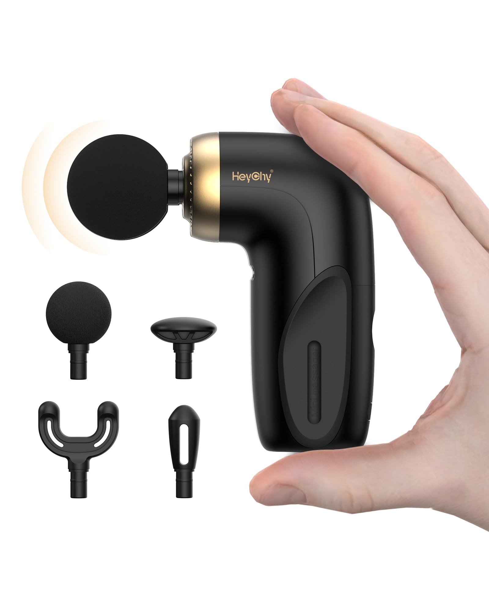 HEYCHY A1 Super Mini Massage Gun, Percussion Deep Tissues Muscle Massager, Travel Massage Gun, Compact Sports Massager, Portable