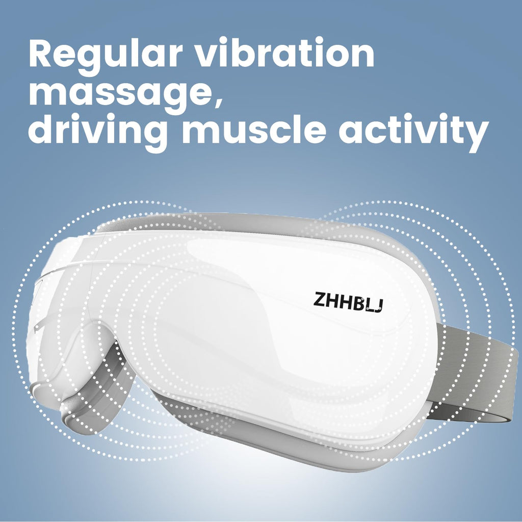 ZHHBLJ Eye Massager with Heat, Heated Eye Mask with Music, Face Massager, Eye Care Gifts for Women and Men, Eye Mask Massage for