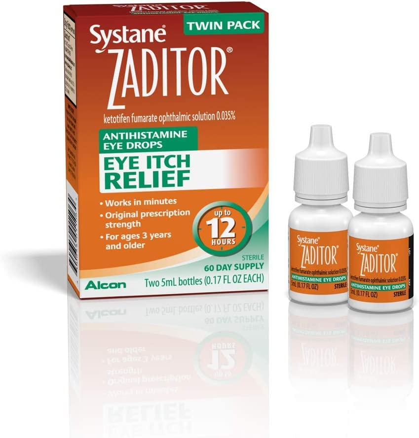 Zaditor Antihistamine Eye Drops - 10 mL, Pack of 5