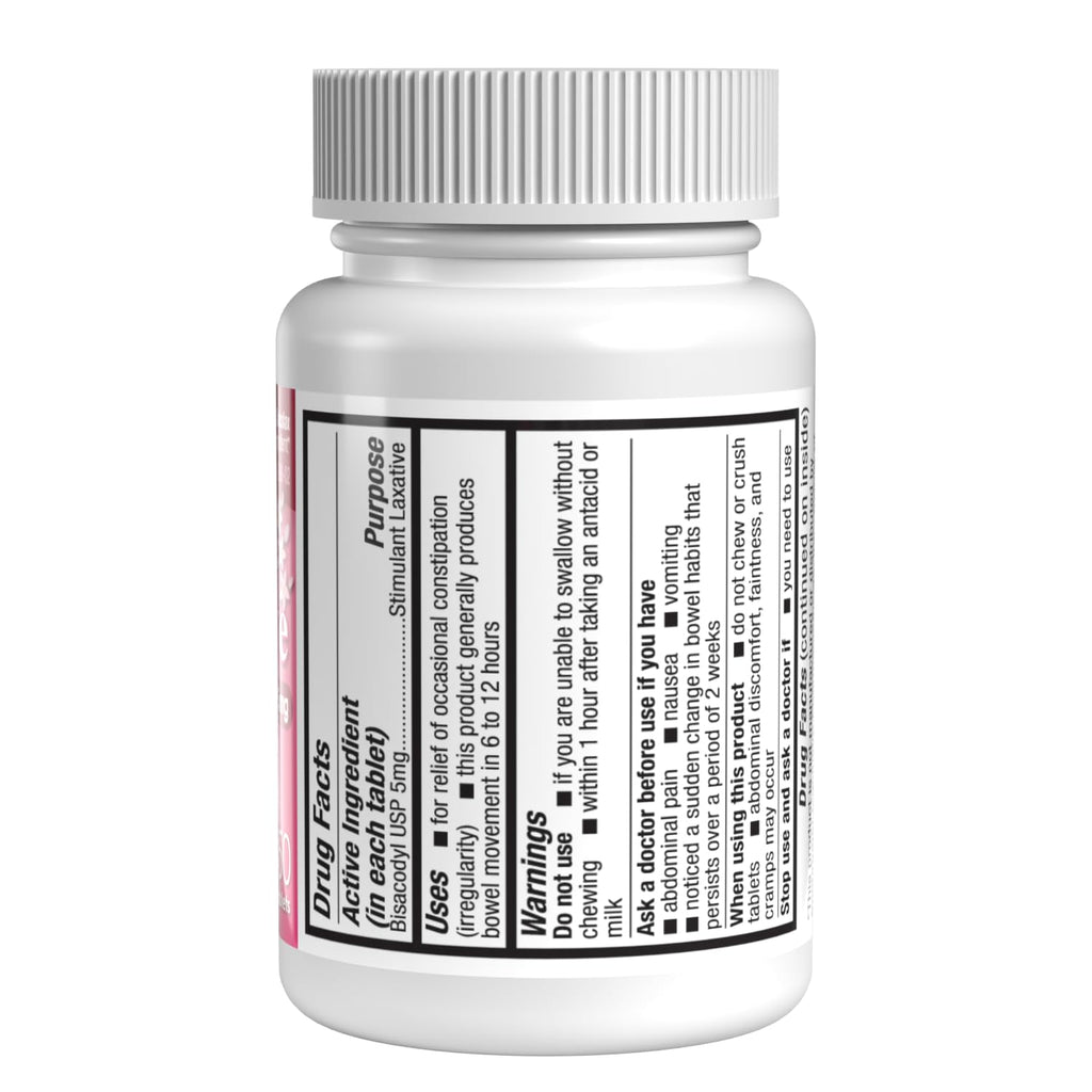 HealthA2Z Womans Gentle Laxative | Bisacodyl Stimulant Laxative 5mg | Constipation Relief | Gentle and Reliable | Overnight Rel