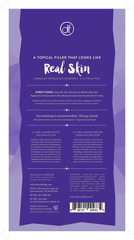 Dermaflage Scar Filler Kit - Dark - Deep Scar Cover and Waterproof Concealer for Acne Scars Wrinkles, and Ice Pick Scars Makeup,