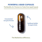 Motherlove Balancing Blend (60 Liquid caps) Herbal Supplement for Period & Postpartum Hormonal Health-Non-GMO, Organic Herbs, Ve