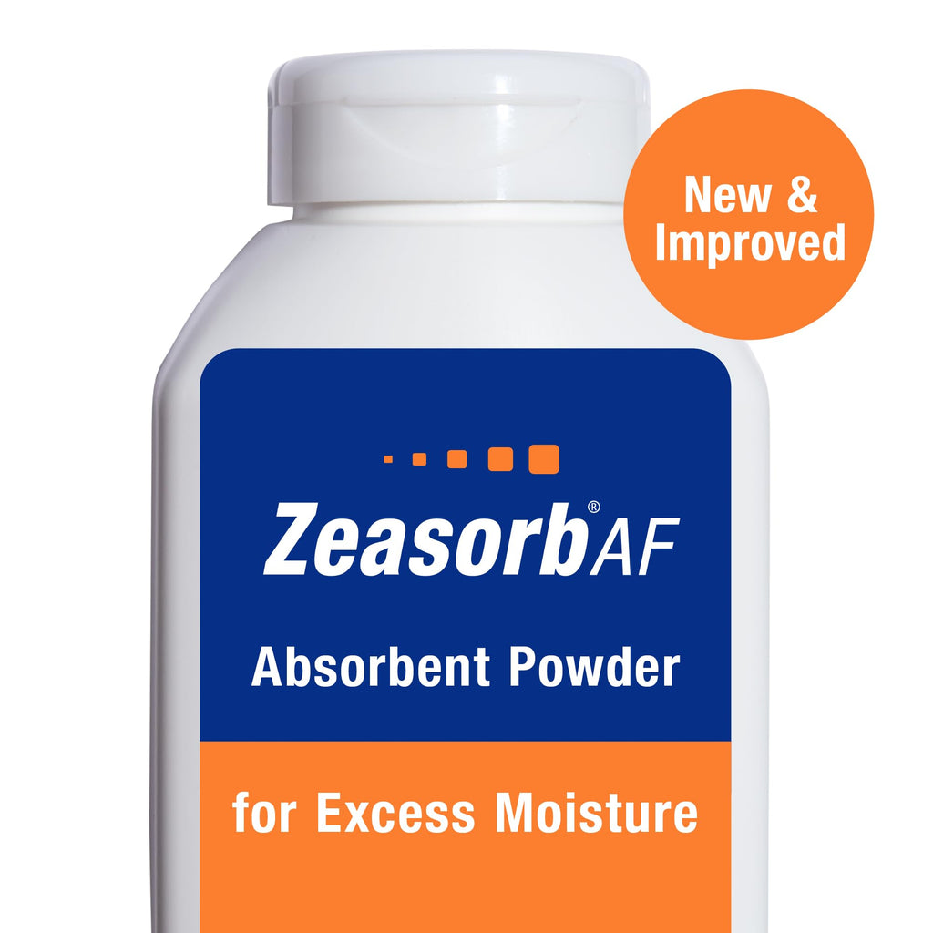 Zeasorb Excess Moisture Control Super Absorbent Foot & Body Powder, Dermatologist Recommended, Friction-Fighting Formula with Pa