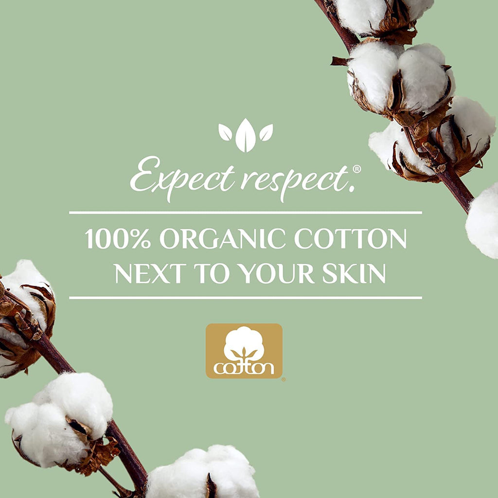Organyc - 100% Organic Cotton Incontinence Pads for Bladder Leaks - Certified Odor Control, FSA/HSA Eligible, Moderate Flow, Reg
