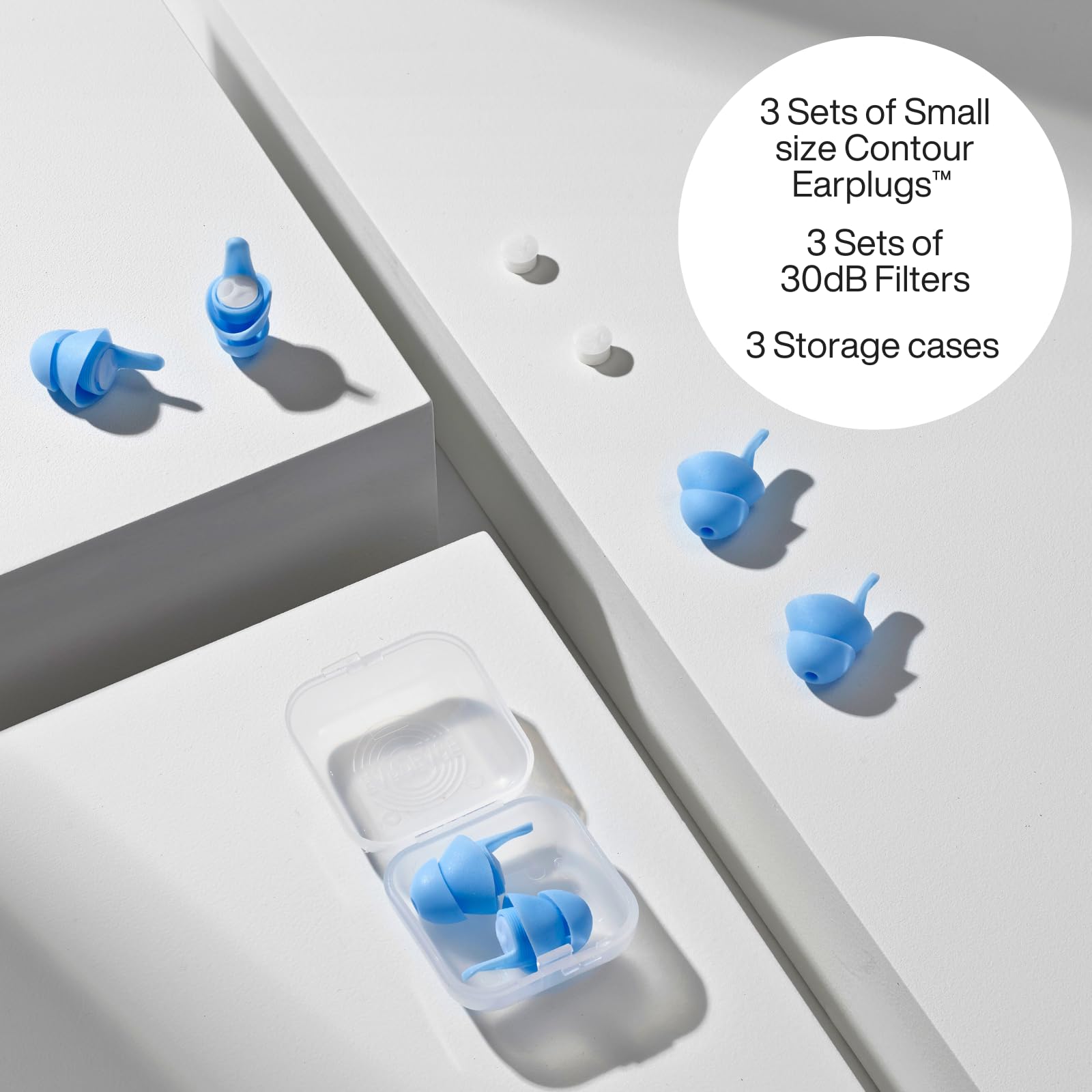 EARPEACE Ear Plugs for Sleeping - Noise-Reduction Earplugs with Soft Silicone for Sleep and Night Comfort - Noise Cancelling up