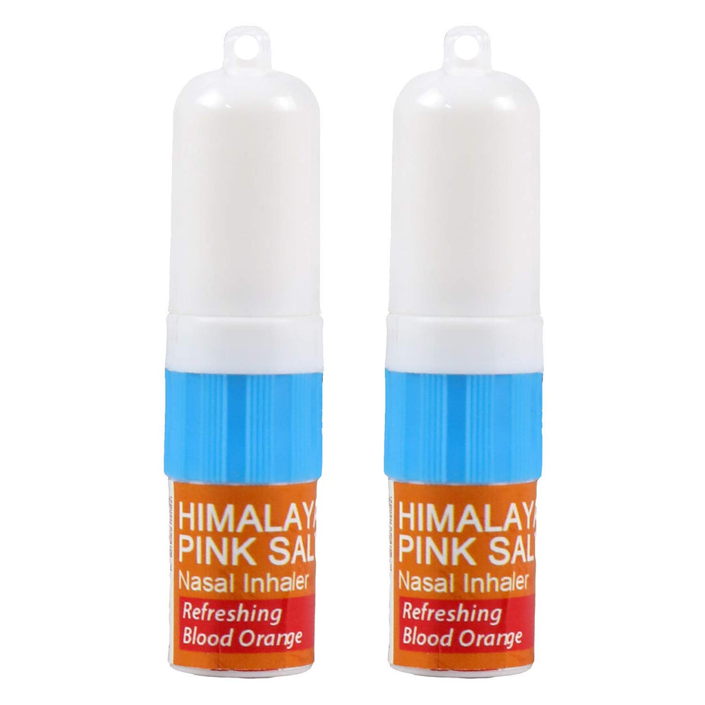 Natural Solution Pink Salt Aromatherapy Nasal Inhaler with Blood Orange Essential Oils for a Refreshing, Relaxing Experience, an