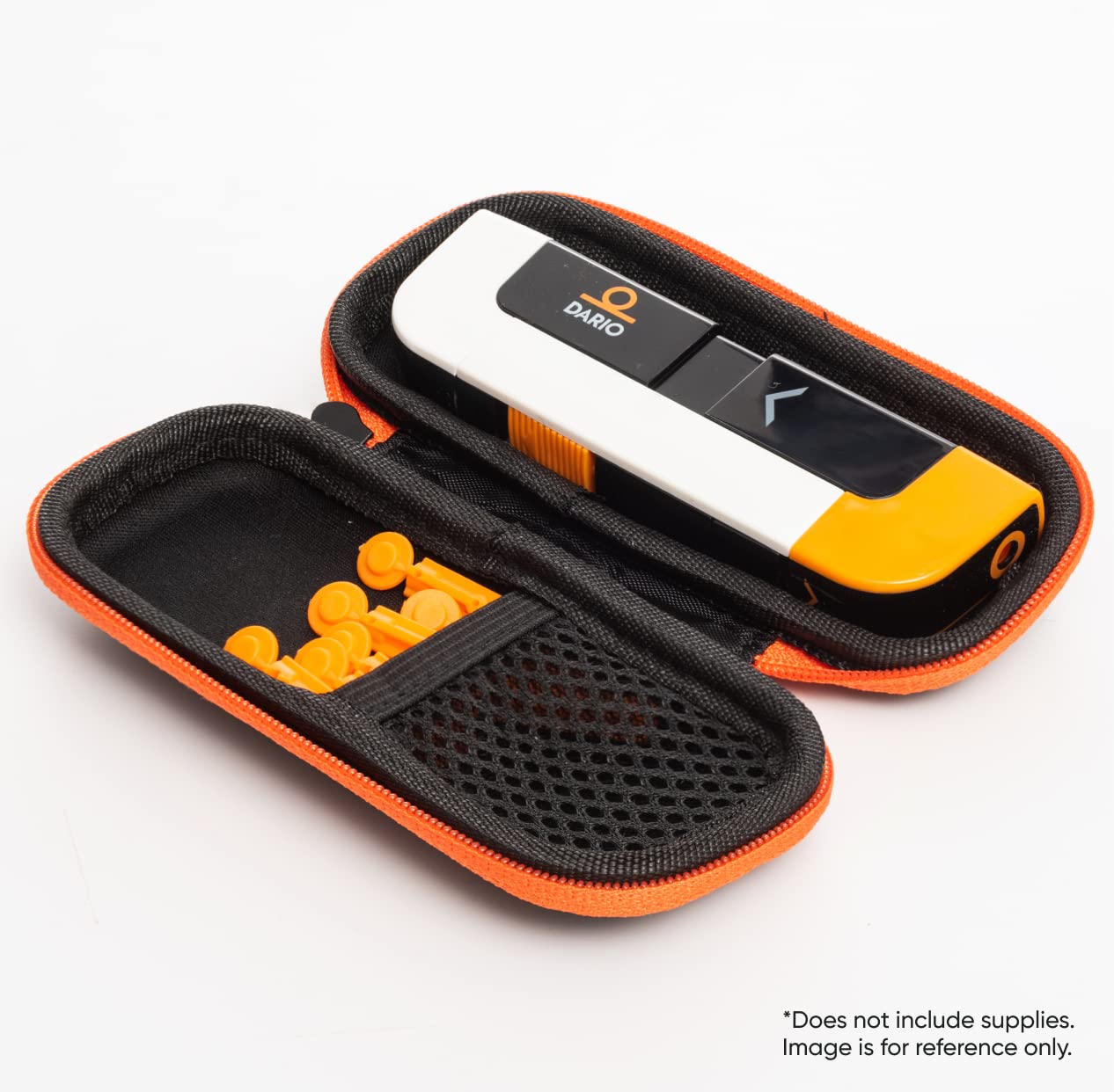 DARIO Diabetes Travel Case Bag - For Glucose Monitor Kit & Other Diabetic Supplies (Small, Black)