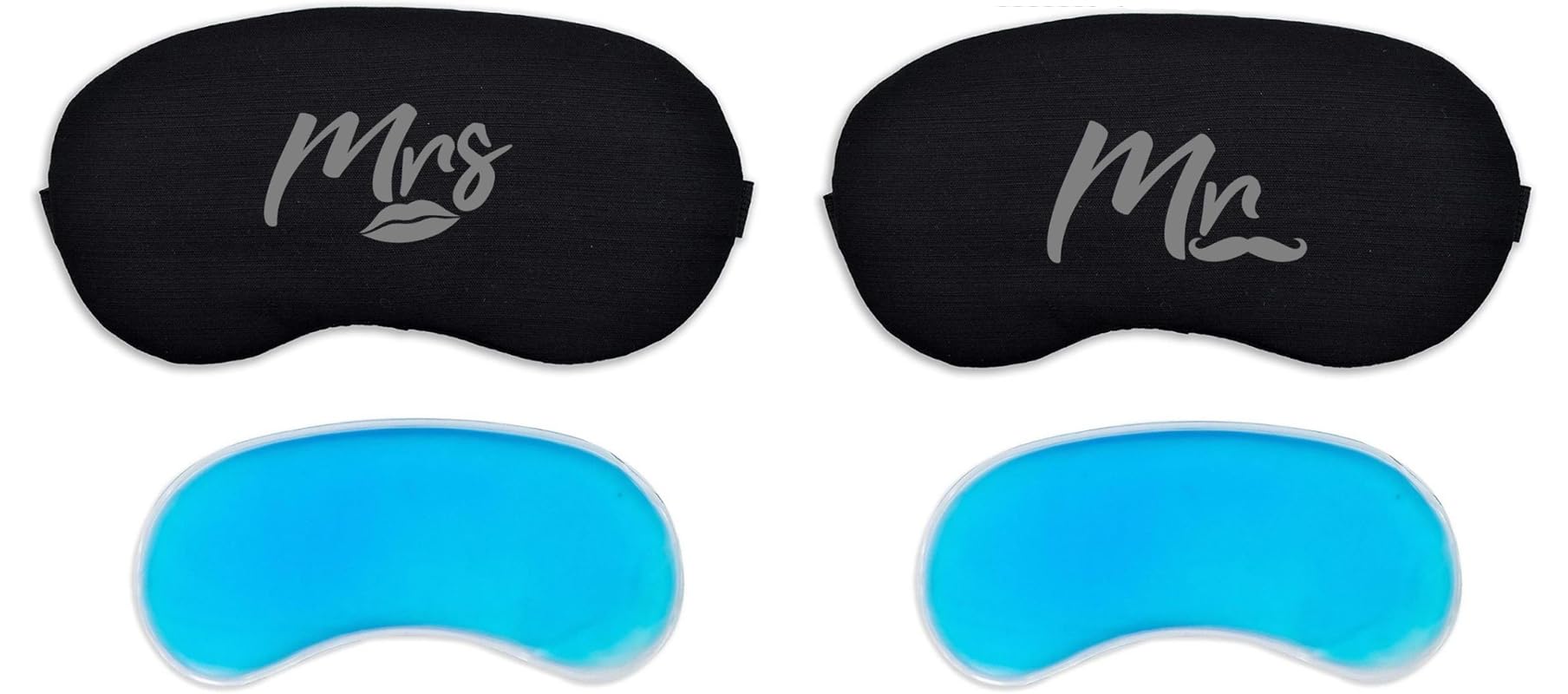 Blindfold Sleeping Eye Mask With Cooling Pad For Couples Men & Women