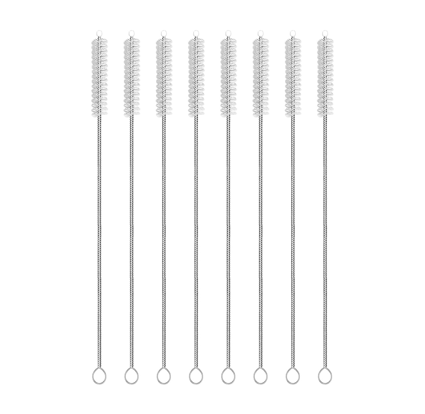 Erza Straw Cleaner Brush Set, 8Piece Long Cleaning Brush For Straws On Tumbler, Water Bottle, Sippy Cup, And Pipes, Tubes Or Hu