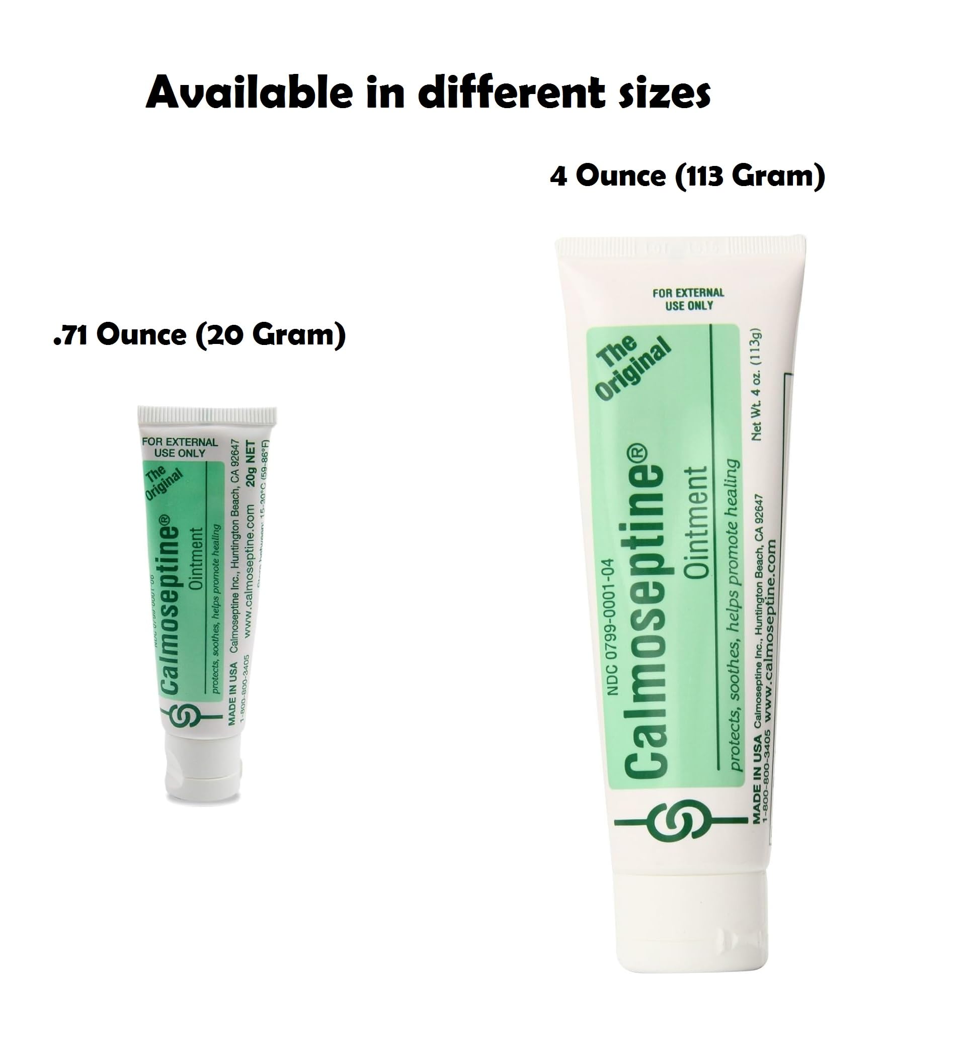 Calmoseptine Ointment Tube 4 Ounce (Pack of 2)