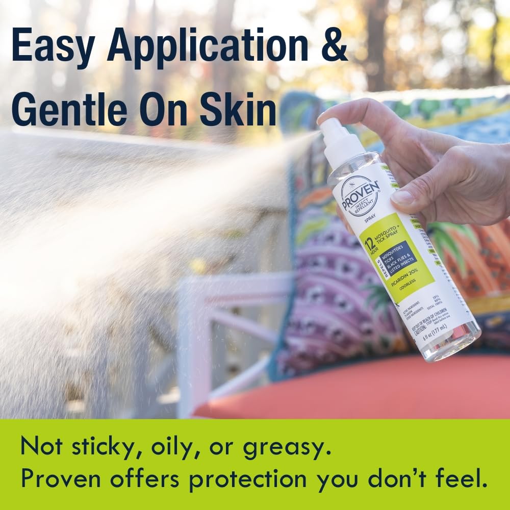 Proven Insect Repellent Spray, Keep Mosquitoes, Ticks and Flies Off, DEET Alternative Repellent, Up to 14-Hour Protection, Great