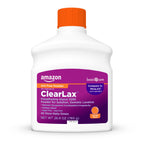 Amazon Basic Care ClearLax, Laxative Powder for Gentle Constipation Relief, Softens Stool, Polyethylene Glycol 3350, Orange Flav