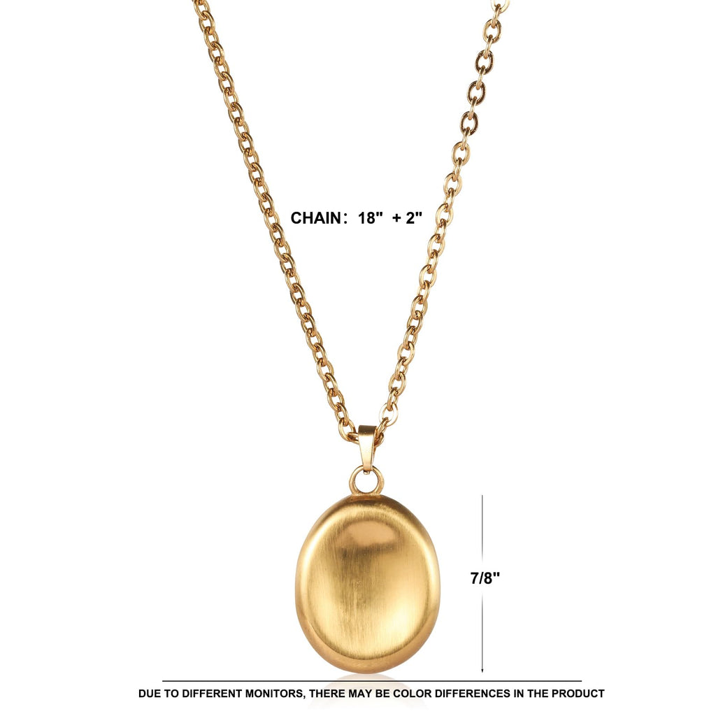 B BBPM Worry Stone Necklace| 14K Gold Plated Dainty Pendant Peaceful Thumb Necklace|Fidget Pendants for Anxiety Relief Meditatio