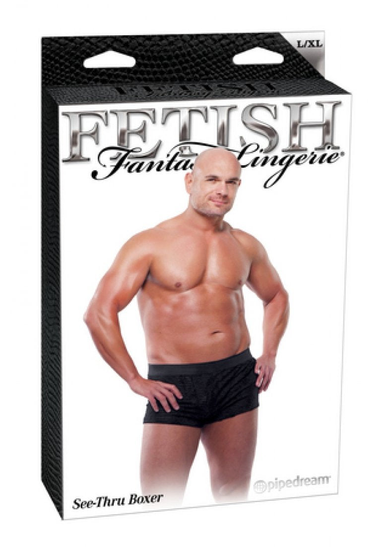 Fetish Fantasy See Thru Boxers L/xl, 5 Ounce
