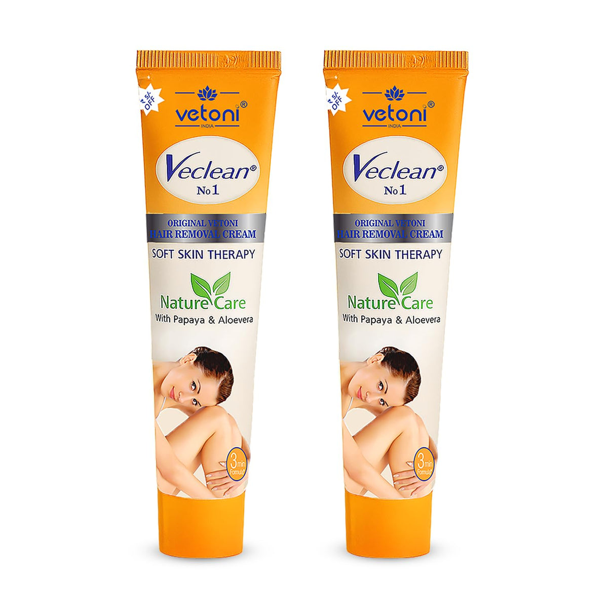 Vetoni Veclean No.1 Hair Removal Cream for Men & Women with Aloe Vera  Painless, Smooth Hair Removal and Gentle Skin Care for A