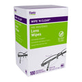 WipeN Clear Lens Wipes by Flents, 100 Lens Cleaning Wipes, Anti-Streak & Fast Drying, 5x6,100 Count