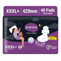 Evereve Comfort Nights Sanitary Pads Xxxl+ 420Mm, 80% Longer With Wider Back For All Night Care, Very Heavy Night Flow Absorptio