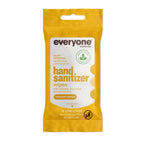 Everyone Hand Sanitizer Wipes, 15 Wipes (Pack of 6), Coconut and Lemon, Sugar Cane Derived Alcohol with Essential Oils, TSA frie
