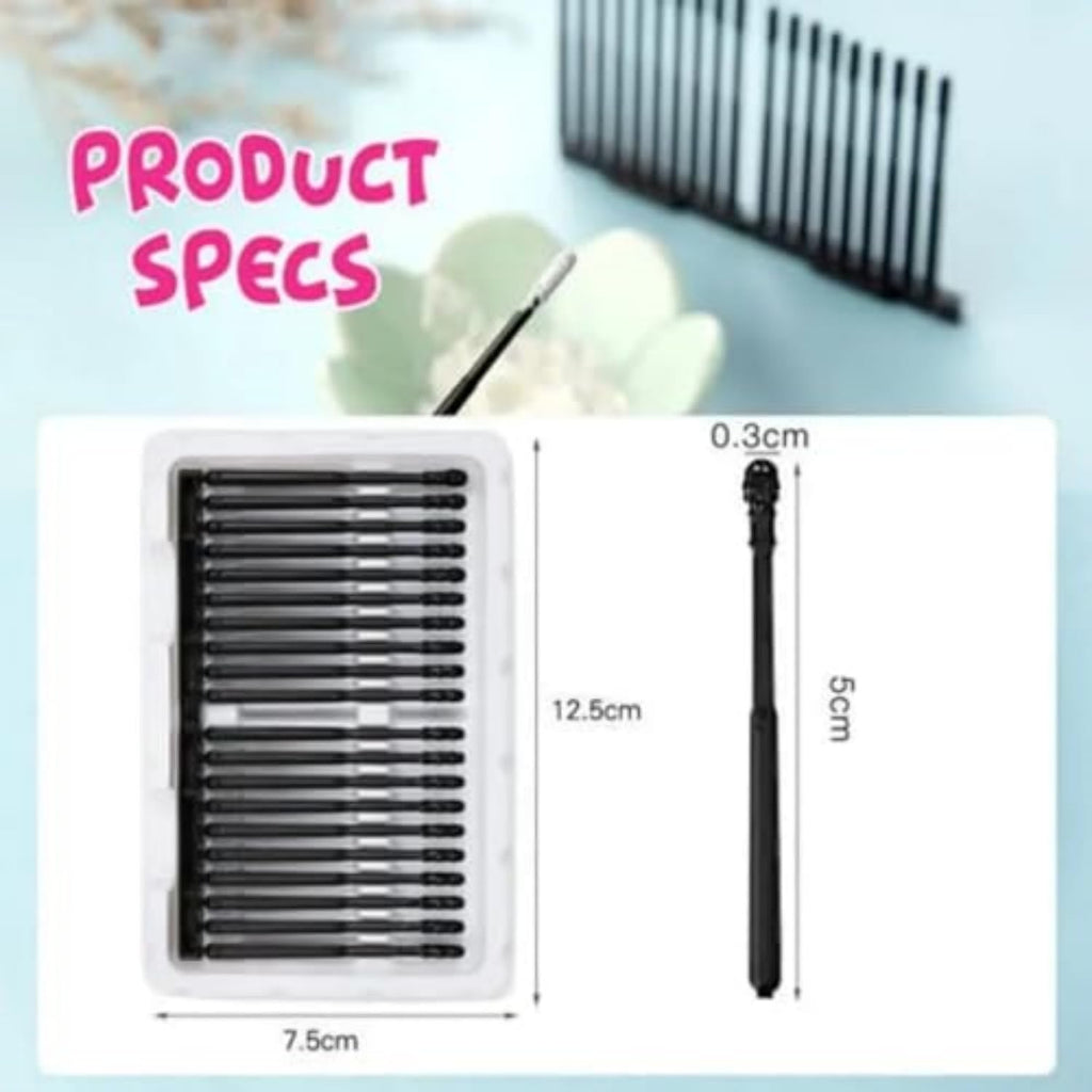 120Pcs Disposable Adhesive Ear Digging Stick for Children's Safety Ear Cleaner for Adult Spiral Ear wax removal Ear Scoop Earwax