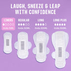 Flo Sensitive Bladder Bamboo Liners (16 Liners) - Discreet, Light Incontience, Ultra-Thin + Hypoallergenic