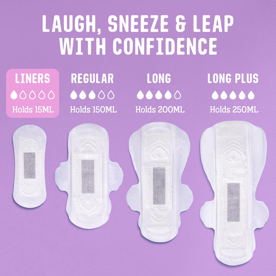 Flo Sensitive Bladder Bamboo Liners (16 Liners) - Discreet, Light Incontience, Ultra-Thin + Hypoallergenic