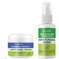PLENO Ringworm Treatment for Humans: Antifungal Spray for Jock Itch, Eczema, Tinea Versicolor, Athletes Foot - Antifungal Cream 
