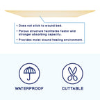 MedVance TM Foam - Waterproof Non-Adhesive Hydrophilic Foam Dressing 4X4 Box of 5 dressings