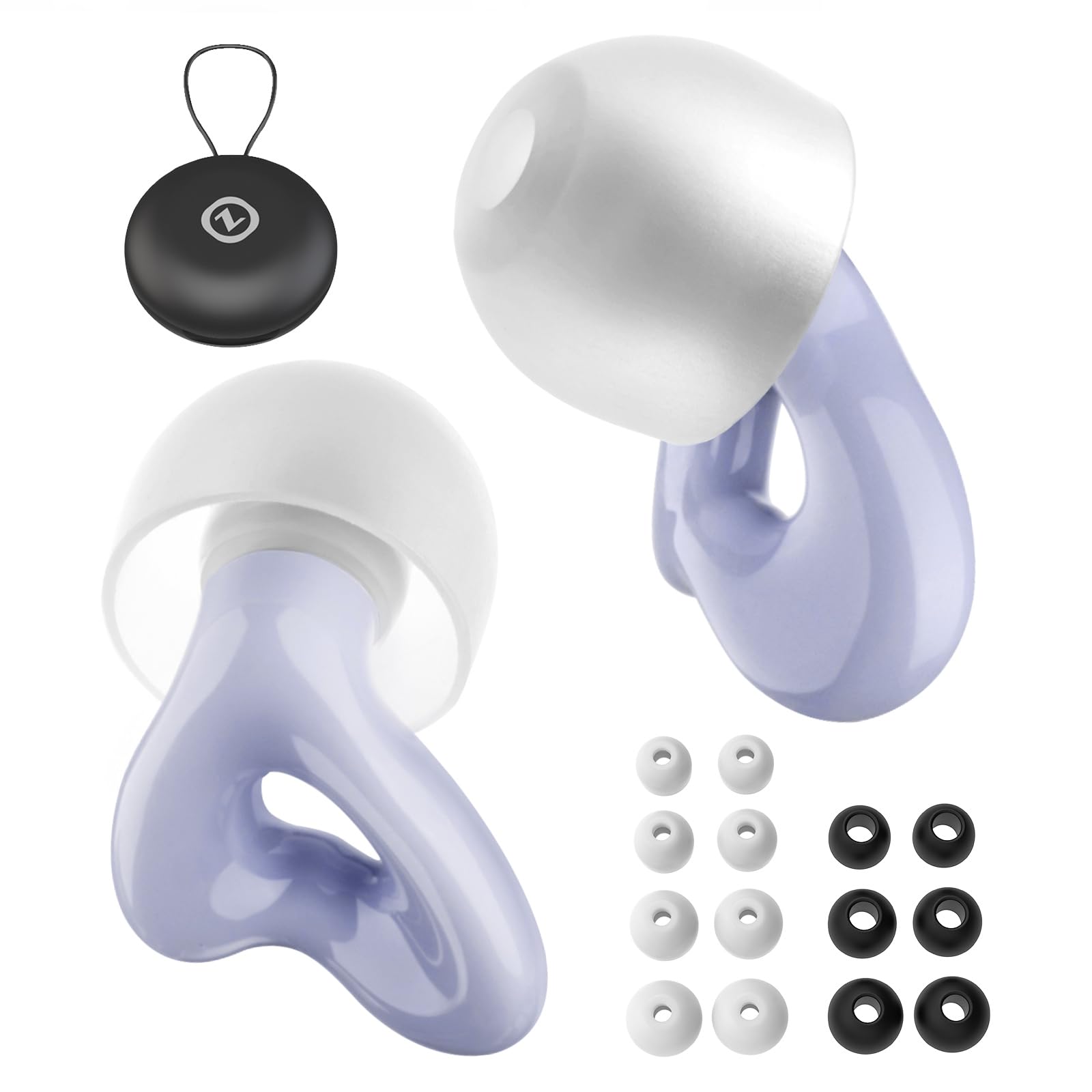 ZEN CAVE Ear Plugs - Reusable Noise Cancelling Ear Plugs - 26dB Noise Reduction for Sleeping, Reading, Concerts, Live Events, Fe