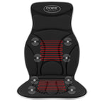 GIDEON Massage Cushion with Heat, 8 Vibration Motors Seat Warmer, Back Massager for Chair, Massage Chair Upper/Lower Back, Shoul