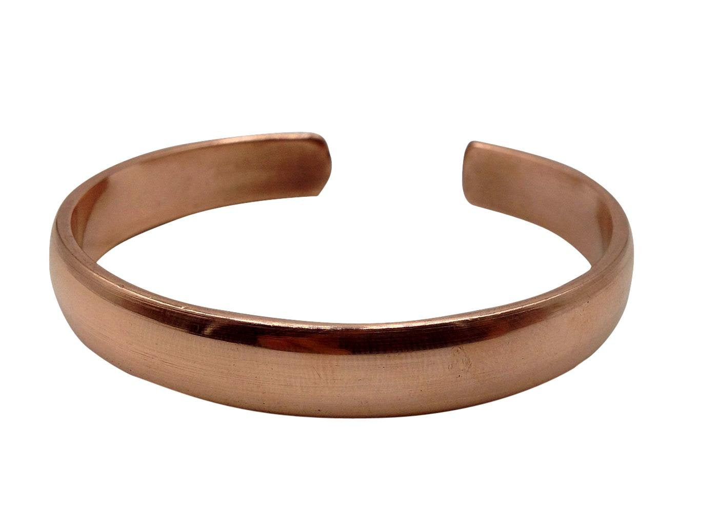 Healing Lama Hand Forged 100% Copper Bracelet. Unisex, Made with Solid and High Gauge Pure Copper (Carved)