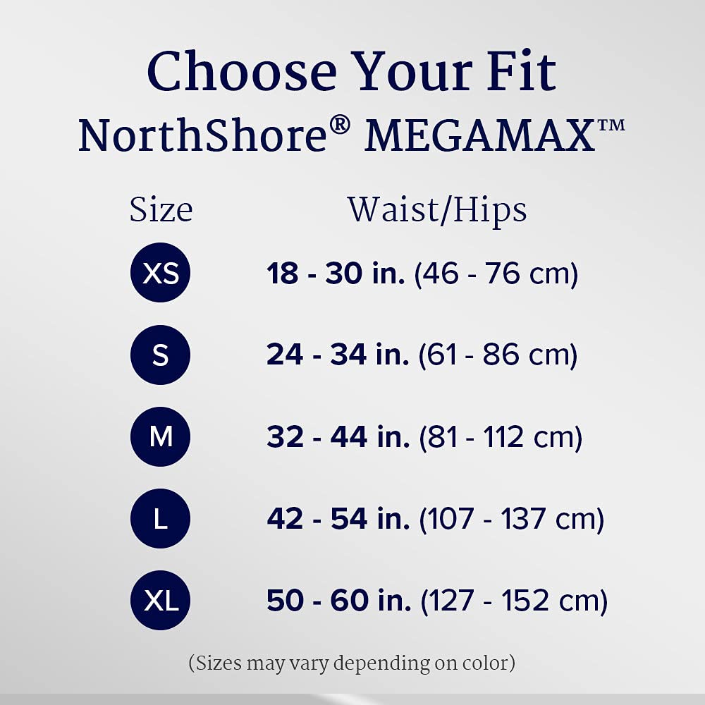 NorthShore MegaMax Tab-Style Briefs for Men and Women, Pink, Medium, Pack/10