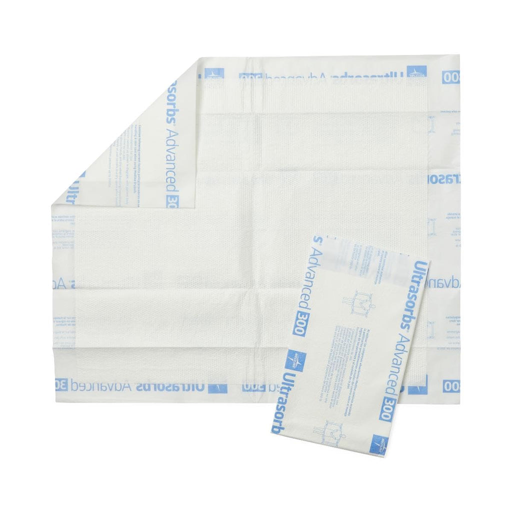 Medline Advanced Ultrasorbs Drypads, 30 x 36, 70 Count, Large Disposable Bed Pads, Incontinence Bed Pads, Super Absorbent Chucks