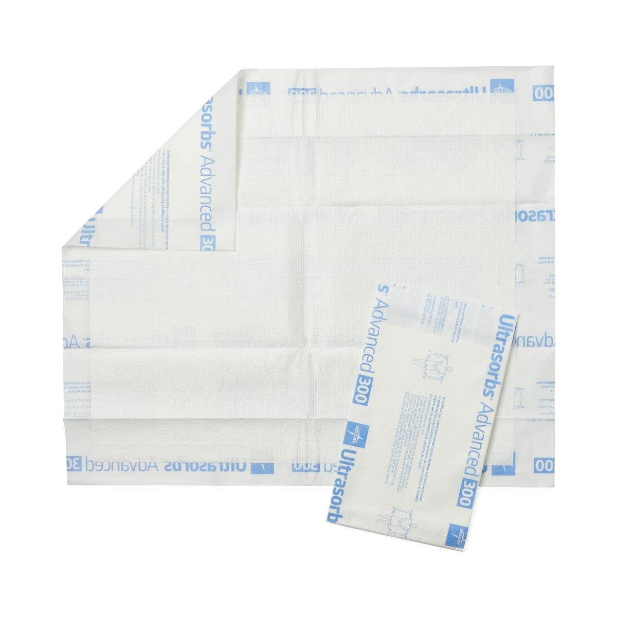 Medline Advanced Ultrasorbs Drypads, 30 x 36, 70 Count, Large Disposable Bed Pads, Incontinence Bed Pads, Super Absorbent Chucks