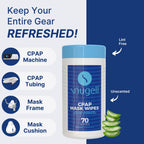 CPAP Mask Wipes - Unscented (1 Canister, 70 Count)