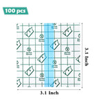 100 PCS Transparent Stretch Adhesive Bandage, Waterproof Clear Film Dressing Bandages, Adhesive Bandages Shower Shield Dressing