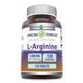 Amazing Formulas L-Arginine 1000mg 120 Tablets Supplement | Best Amino Acid Supplement for Women & Men | Non-GMO | Gluten Free |