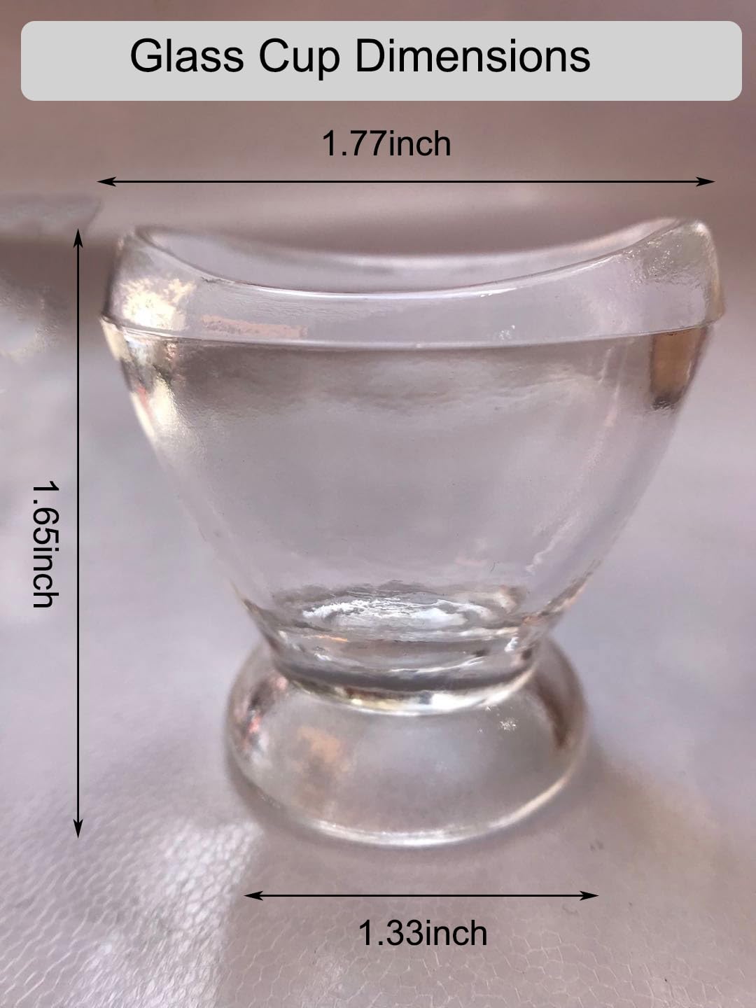 Dr.Jim Glass Eye Wash Cup for Eye Rinse,Cleansing with Storage Container