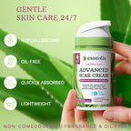 Scar Removal Cream for Women & Men, Rapid Repair of New Old Scars, Spots, Burns All Natural Treatment with Vitamin E, B5, C, Alo