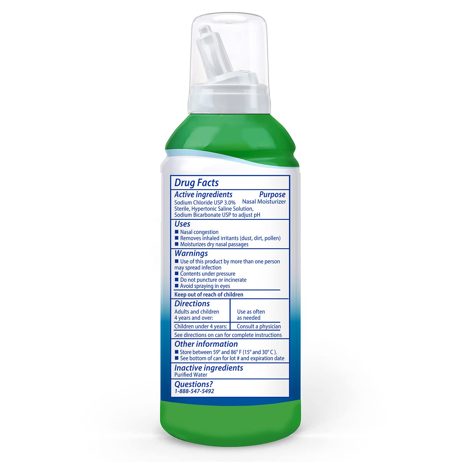 SinuCleanse Allergy & Sinus Sterile Saline Nasal Spray, Ultra Fine Mist, Instantly Moisturizes & Relieves Severe Nasal Congestio
