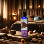 Lick Chocolate and Caramel Massage Oil - Decadent Dessert-Inspired Edible Massage Oil with Almond Oil & Vitamin E, Smooth Glide