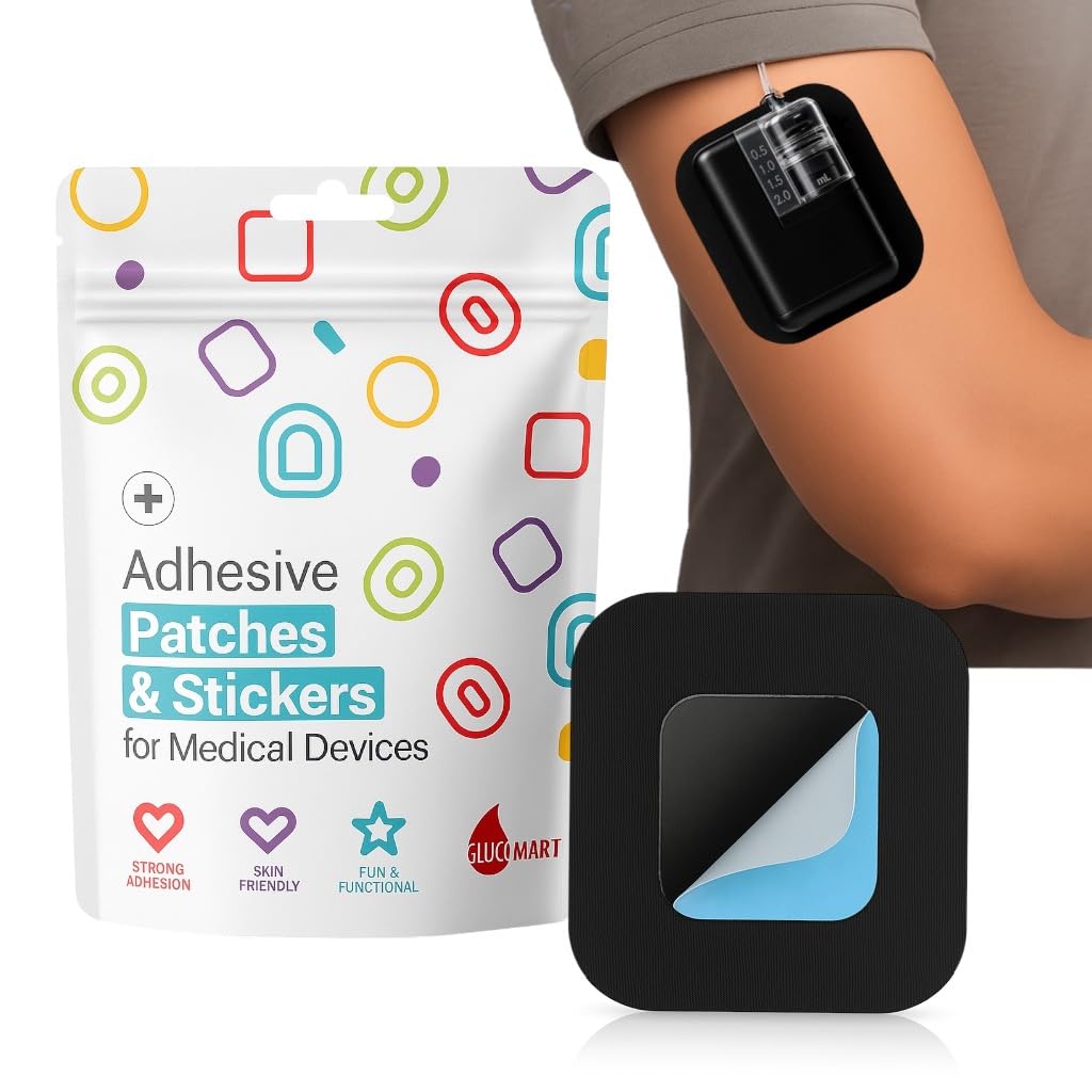 Glucomart Grip Sleeve for Tandem Mobi Insulin Pump - Adhesive Patch Holds Pump Securely to Skin While Allowing Pump Removal & Re