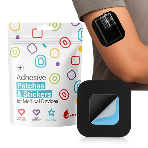 Glucomart Grip Sleeve for Tandem Mobi Insulin Pump - Adhesive Patch Holds Pump Securely to Skin While Allowing Pump Removal & Re